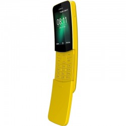 Nokia 8110 4G Dual SIM (500MB/4GB) Κινητό με Κουμπιά Κίτρινο ΕΚΘΕΣΙΑΚΟ