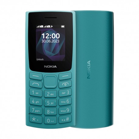 Nokia 105 (2023) Dual SIM Κινητό με Κουμπιά (Ελληνικό Μενού) Cyan