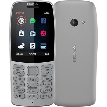 Nokia 210 Dual SIM Κινητό με Κουμπιά (Ελληνικό Μενού) Γκρι