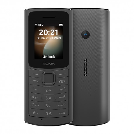 Nokia 110 4G Dual SIM Κινητό με Κουμπιά Black Refurbished Grade A