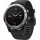 Garmin Fenix 5 Stainless Steel 47mm Αδιάβροχο Smartwatch με Παλμογράφο (Silver with Black Band) Refurbished Grade A