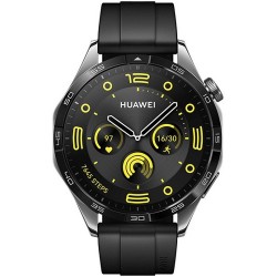 Huawei Watch GT 4 Stainless Steel 46mm (Black Fluoroelastomer Strap) Refurbished Grade A