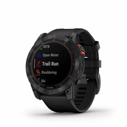 Garmin Fenix 7X Solar Stainless Steel 51mm (Slate Grey with Black Band) Refurbished Grade A