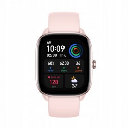 Amazfit GTS 4 Mini Aluminium 42mm Smartwatch με Παλμογράφο (Ροζ) Refurbished Grade A