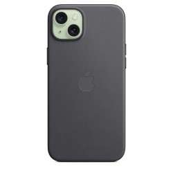 Apple Finewoven Back Cover Υφασμάτινο Μαύρο MagSafe (iPhone 15 Plus)
