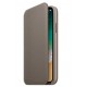 Apple Leather Folio Taupe (iPhone XS/X)
