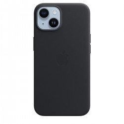 Apple Leather Case with MagSafe Back Cover Δερμάτινο Midnight (iPhone 14)