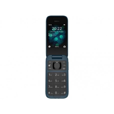 Nokia 2660 Flip Dual SIM Κινητό με Κουμπιά (Ελληνικό Μενού) Μπλε