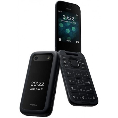 Nokia 2660 Flip Dual SIM Κινητό με Κουμπιά (Ελληνικό Μενού) Μαύρο