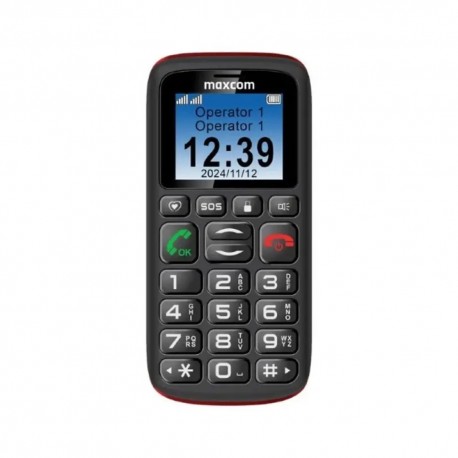 MaxCom MM428L Dual SIM Κινητό με Μεγάλα Κουμπιά Μαύρο