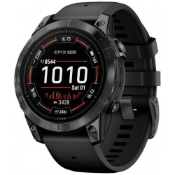 Garmin epix Pro (Gen 2) Standard Edition Stainless Steel 47mm (Slate Grey with Black Band) Refurbished Grade A