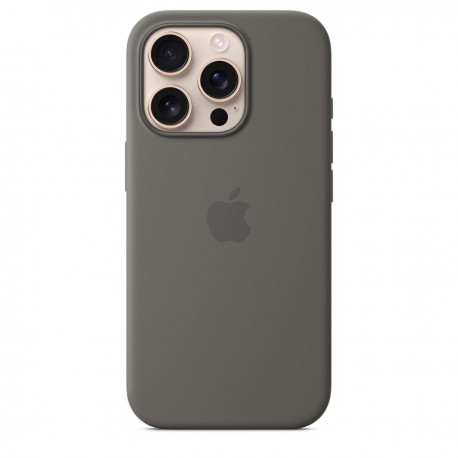 Apple Silicone Case with MagSafe Back Cover Σιλικόνης Stone Gray (iPhone 16 Pro)