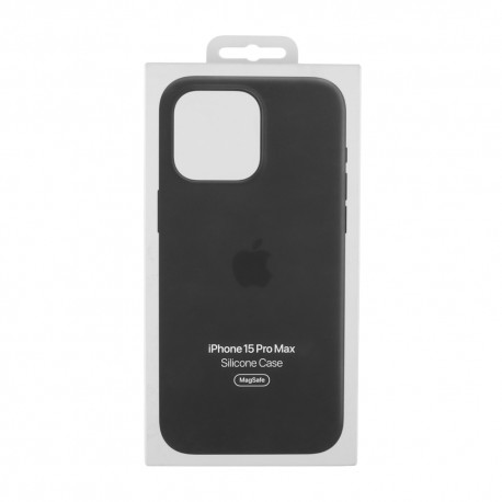 IPHONE 15 PRO MAX SILICONE MAGSAFE COVER BLACK