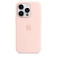 Apple Silicone Case with MagSafe for iPhone 14 Pro - Chalk Pink