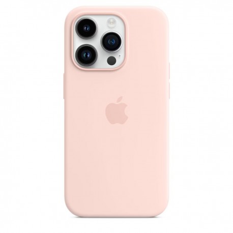Apple Silicone Case with MagSafe for iPhone 14 Pro - Chalk Pink