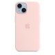Apple iPhone 15 Pro Silicone Case with MagSafe Light Pink
