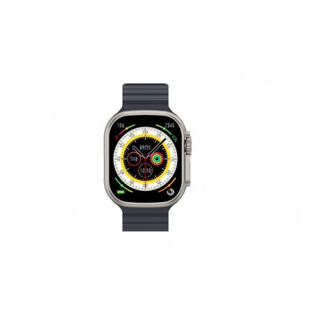 Riversong 8 Ultra Smartwatch (Midnight Black / Orange Strap) Refurbished Grade A