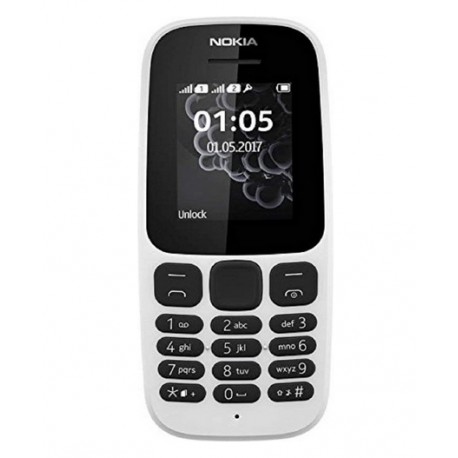 Nokia 105 (2019) Dual SIM (Ελληνικό Μενού) Λευκό Refurbished Grade A