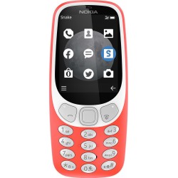 Nokia 3310 (2017) Dual SIM (16MB) Κινητό με Κουμπιά Κόκκινο Refurbished Grade A