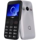 Alcatel 2019G Single SIM Κινητό με Μεγάλα Κουμπιά (Ελληνικό Μενού) Metallic Silver